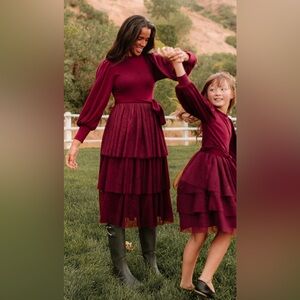 Cosette midi dress in wine. 
Brand new with tags, perfect maternity dress.